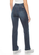 WADOS High Rise Straight Leg Jeans Comfy Tummy Control SIZE 38/5 - Indigo - Brand New