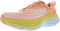 1127952 HOKA ONE ONE Womens Bondi 8 Shell Coral/Peach Parfait 9 Like New