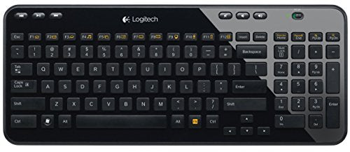 LOGITECH K360 WIRELESS USB DESKTOP KEYBOARD COMPACT FULL GLOSSY BLACK - Like New