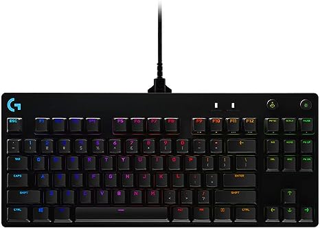 Logitech G PRO Mechanical Gaming Keyboard Portable Tenkeyless 920-009388 - Black Like New