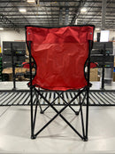 TREK OUTDOOR LIVING SOLUTIONS HEAVY DUTY FOLDABLE CAMPING CHAIR - RED - Brand New