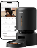 PETLIBRO AUTOMATIC CAT FEEDER CAMERA 1080P HD VIDEO 5G WIFI 2-WAY AUDIO - BLACK - Like New