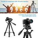 KINGJOY 60” Camera Tripod with Carry Bag Lightweight Travel B08JLPR5NN - Black - Brand New