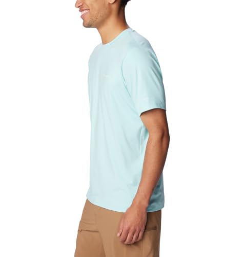 COLUMBIA MEN'S TECH TRAIL CREW NECK II SIZE: MEN L SPRAY HEATHER - Brand New