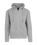 BLUE ICE MEN'S FLEECE-LINED FULL-ZIP HOODIE - SIZE: MEN 3XL - HEATHER GRAY - Like New