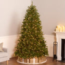 NATIONAL TREE COMPANY PRE-LIT ARTIFICIAL FULL CHRISTMAS TREE 7.5 FT GREEN - Brand New