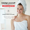 MORANG & CO Large Bath Towel, 100% Cotton, Blessed Series (Pack of 2) - White - Brand New
