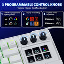 DARKFLASH K87PRO TKL MECHANICAL KEYBOARD WITH 6 LCD STREAM CONTROL KEYS - WHITE - Like New