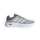 ADIDAS MEN'S CLOUDFOAM COMFY ELASTIC LACE SNEAKER SILVER/WHITE/GRAY SIZE: 11.5 - Like New