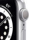 Apple Watch 6 GPS 40mm Silver Aluminum White Sport Band MG283LL/A - Silver Like New