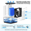 NineSky Dehumidifier for Home, 35oz Water Tank,(300 sq.ft) Dehumidifiers 7 Color - Brand New