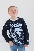SEGA Sonic The Hedgehog Big Boys Fleece Pullover Sweatshirt Black 14-16 - Brand New