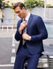 COOFANDY Men's 2 Piece Suits Classic Fit 2 Button Dress Suits-Size L-Navy - Like New
