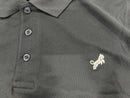 TIGER WOLF 3 BUTTON POLO SHIRT - SIZE: MEN XL - BLACK - Like New