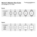 VERNIER WOMEN'S WATCH WITH 10 INTERCHANGEABLE VEGAN STRAPS - GOLD - Like New