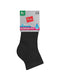 HANES WOMEN'S 6-PAIR COMFORT FIT ANKLE SOCKS SIZE: WOMEN 8-12 BLACK - Brand New