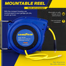 Goodyear Air Hose Reel Retractable 1/4" Inch x 50' Foot 43398-75573 -BLUE/YELLOW Like New