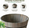 VegTrug Barrel Planter A0001710500 - GREY WASH Like New