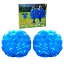 GOBROBRAND BUBBLE BUMPER BALLS 2 PACK INFLATABLE BUDDY HAMSTER SIZE: 36" - BLUE - Like New
