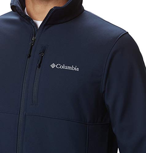 WM6044 COLUMBIA MEN SOFTSHELL JACKET NAVY SIZE S - Brand New