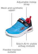 404105L SKECHERS SKETCHERS BOYS' MICROSPEC MAX ADVANCE-SQUAD-P - SIZE YOUTH 5 - Brand New