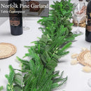 Norfok Sourgum Eucalyptus Garlands Light String 6Ft Soft Christmas HM5624 -Green - Like New