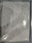 STANIEY LEAFAGE COVERLET SET, SIZE KING/CALIFORNIA KING - BEIGE - Like New