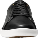 W11175 WOMEN COLE HAAN GRAND CROSSCOURT II LACE UP SHOES BLK LTHR/WHITE SIZE 10 - Like New