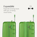 SWISSGEAR SIGNATURE HARDSIDE EXPANDABLE CARRY-ON SPINNER LUGGAGE - LIME GREEN - Brand New