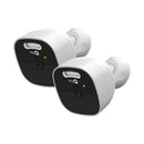 CHAMBERLAIN MYQ OUTDOOR BATTERY CAMERA 2K CAMERA COLOR NIGHT 2 PACK - WHITE - Like New