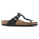 BIRKENSTOCK GIZEH BRAID WOMEN'S REGULAR FIT - SIZE: MEN 4 WOMEN 6 - BLACK - Brand New