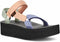 1008844 Teva Women's Flatform Universal Platform Sandal Serbert Multi 11 Like New