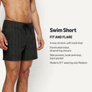 AEMN20483M26 AMAZON ESSENTIALS MEN'S BREATHABLE BOARD SHORT, SIZE M - PEBBLE - Brand New