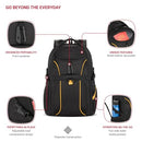 SWISSGEAR 1900 MINI SCANSMART 16-INCH BACKPACK, FITS UP TO 13"LAPTOP - YELLOW - Brand New