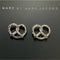 MARC JACOBS MARC BY MARC JACOBS SALTY PRETZEL STUD EARRINGS - Brand New