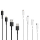 Anker PowerLine Select+ USB-A and C to Lightning Cable 4 Pack - Black/White New