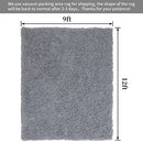 HOMBYS Soft Area Rug for Living Room 8x10 Feet Fluffy 2.4" Plush - Light Grey - Brand New