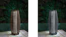 SOLAR RATTAN LIGHTS SOLAR RATTAN OPTIK 69CM LED LEUCHTE AUSSEN GARTEN TERRASSE - Like New