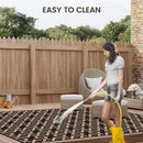 Sapsisel Patio Rug Plastic Straw Rug 5' x 9' Outdoor RV Rug Reversible Mat - Brand New