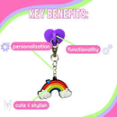 CHARCHARMS RAINBOW WATER BOTTLE CHARM WITH STICK-ON HOOK BUNDLE - Brand New