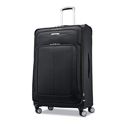 SAMSONITE SOLYTE DLX SOFTSIDE LUGGAGE SPINNER WHEELS MIDNIGHT BLACK 29" Like New