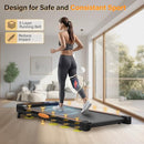 ACTFLAME WALKING PAD WITH INCLINE PORTABLE TREADMILL 2.5HP TM-500 - BLACK/ORANGE - Like New