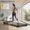 ACTFLAME WALKING PAD WITH INCLINE PORTABLE TREADMILL 2.5HP TM-500 - BLACK/ORANGE - Like New