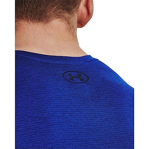 UNDER ARMOUR UA TECH VENT SHORT-SLEEVE T-SHIRT MEN M ROYAL/BLACK - Like New