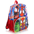 MARVEL SPIDEY & FRIENDS KIDS' 14" BACKPACK - BLUE - Like New
