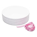 Benison-NY Cake Drums Round White Sturdy 1/2 Inch Thick Boards 6-Pack (16 Inch) - Brand New