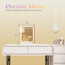GIANNA 13"X17" LED VANITY MIRROR LIGHTS 3-COLOR MODES WHITE SQUARE DESIGN - Brand New