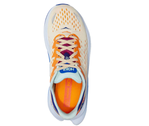 1123163 NEW MENS HOKA ONE ONE KAWANA RUNNING SHOE SHORTBREAD/BLUING SIZE 14 - Like New