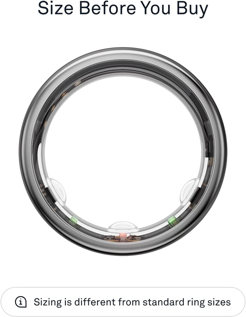 OURA RING GEN 3 HORIZON – SIZE 6 - SILVER - Like New