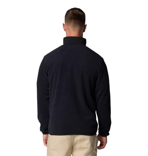 COLUMBIA SEQUOIA GROVE HALF ZIP FLEECE MEN - SIZE S - BLACK/BLACK/ANCIENT FOSSIL - Brand New